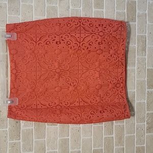 Banana Republic Women's Corral Lace Knee Skirt (Sz 4)